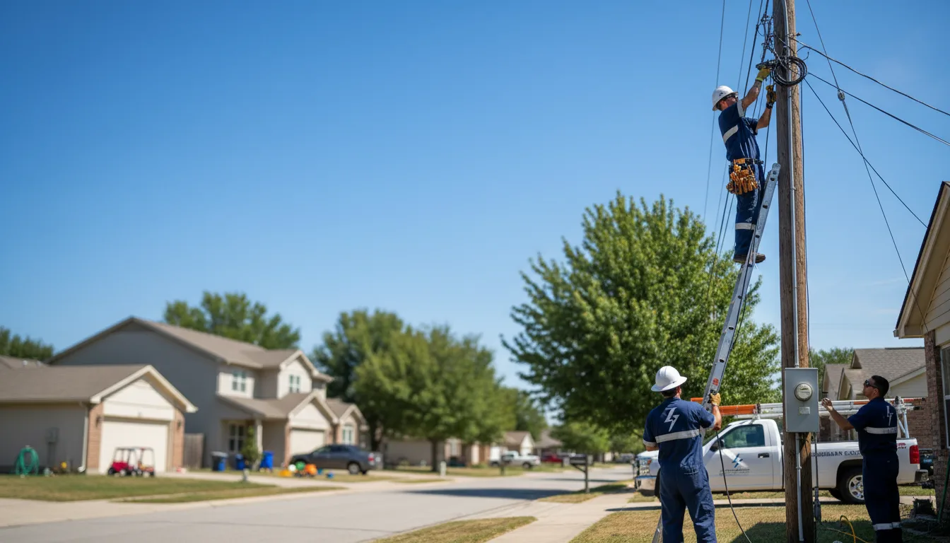 Residential electrician providing installation services in Good Thunder, MN